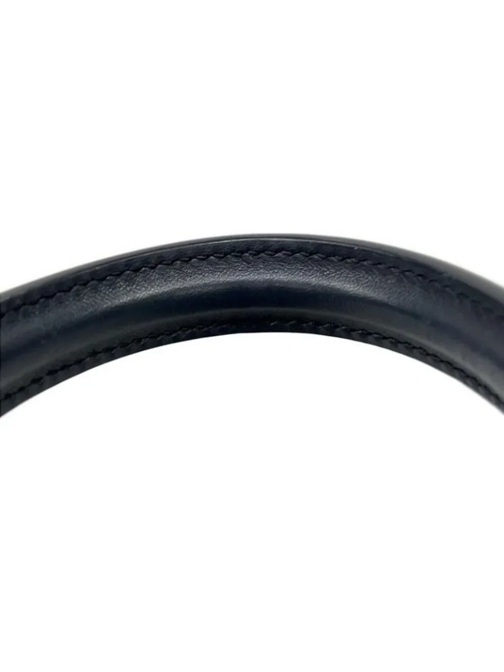 ★SOLD★ Dolce & Gabbana Handbag Shisiri Navy Dark Light Blue Leather - Picture 10 of 15